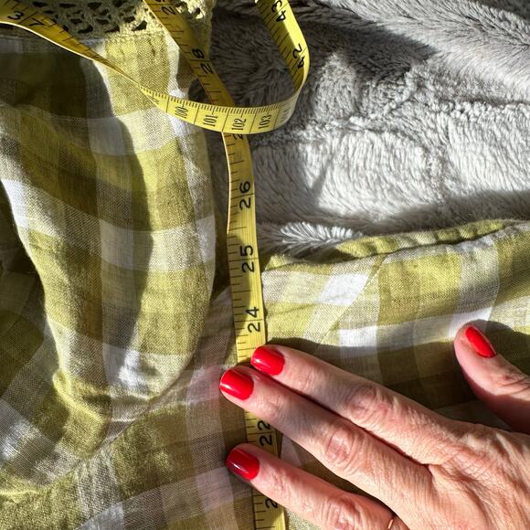 Chicos crochet Gingham Boho Blouse XL 3 - Picture 6 of 8